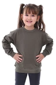 Basic Bisiklet Yaka Şardonlu Çocuk Sweatshirt 3-12 Yaş thumbnail 3