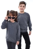 Basic Bisiklet Yaka Şardonlu Çocuk Sweatshirt 3-12 Yaş thumbnail 2