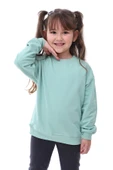 Basic Bisiklet Yaka Şardonlu Çocuk Sweatshirt 3-12 Yaş thumbnail 3
