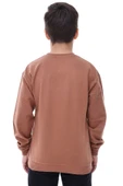 Basic Bisiklet Yaka Şardonlu Çocuk Sweatshirt 3-12 Yaş thumbnail 6