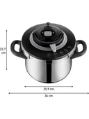 Tefal Clipso+ Chef Düdüklü 6 lt Düdüklü Tencere thumbnail 5