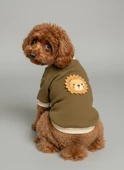 Minik Aslan Köpek Sweatshirt – Haki thumbnail 6