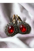 Black Diamond Taşlı Oval Küpe thumbnail 4
