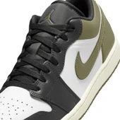 Nike Air Jordan 1 Low Black Toe Medium Olive thumbnail 4