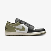 Nike Air Jordan 1 Low Black Toe Medium Olive thumbnail 2