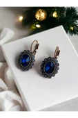Black Diamond Taşlı Oval Küpe thumbnail 10