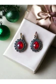 Black Diamond Taşlı Oval Küpe thumbnail 2