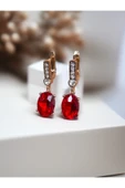 Kristal Taşlı Oval Küpe thumbnail 12