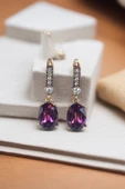 Kristal Taşlı Oval Küpe thumbnail 6