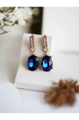 Kristal Taşlı Oval Küpe thumbnail 9