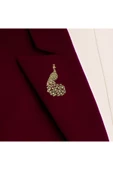 İnci Tavuskuşu Motif Broş thumbnail 2