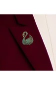 İnci Kuğu Motif Broş thumbnail 4
