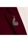 İnci Tavuskuşu Motif Broş thumbnail 6