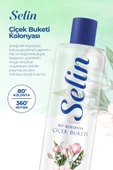 Selin Parfümlü Kolonya Çiçek Buketi 400 ml 4'lü Set thumbnail 4