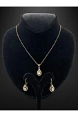 Oval Kesim Zirkon Taşlı Set thumbnail 4