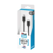 Trust 21316 USB2.0 Micro USB-Type C Şarj Kablosu Siyah 1m thumbnail 1