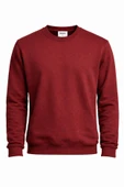 Basic Bisiklet Yaka Relaxed Regular Erkek Sweatshirt - 7556 thumbnail 11