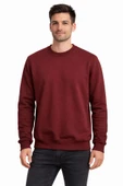 Basic Bisiklet Yaka Relaxed Regular Erkek Sweatshirt - 7556 thumbnail 8