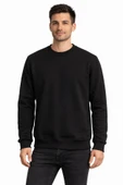 Basic Bisiklet Yaka Relaxed Regular Erkek Sweatshirt - 7556 thumbnail 1
