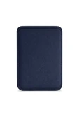 Lunex Premium Süet Magsafe Kartlık Navy Eclipse iPhone 16 Plus thumbnail 2
