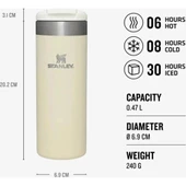 Stanley The AeroLight Transit Mug 0.47L Termos  Bej thumbnail 7