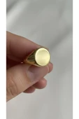 Oval Şövalye Ayarlı Yüzük 925 Ayar thumbnail 1