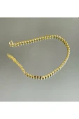 925 Ayar Gümüş Gold Bileklik thumbnail 3