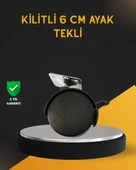 Mobilya İçin Kilitli 6 cm Ayak Tekli Satış thumbnail 1