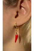 Kırmızı Biber Küpe 925 Ayar thumbnail 1