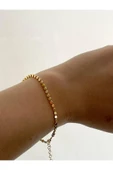 925 Ayar Gümüş Gold Bileklik thumbnail 1