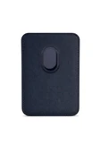 Lunex Premium Süet Magsafe Kartlık Navy Eclipse iPhone 13 Mini thumbnail 3