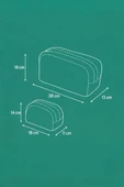 Makyaj Çantası 2 Li Set Leopar Desenli thumbnail 8