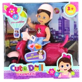 Cute Doll Mini Bebek ve Mor Vespa thumbnail 5