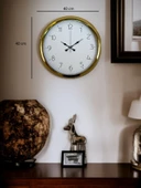 Pi time 40 Cm Gold Lüks Duvar Saati thumbnail 2