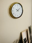 Pi time 40 Cm Gold Lüks Duvar Saati thumbnail 3