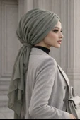 Kuşkonmaz Şifon Tokalı Bone thumbnail 1