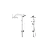 VitrA Origin Classic Duş Kolonu Mat Siyah A4579336 thumbnail 2