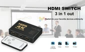 4K  HDTV 3x1 HDMI Switch Splitter HDMI SWITCH thumbnail 1