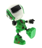 Dekoratif Sesli Işıklı Mini Sevimli Yeşil Robot thumbnail 1