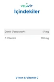 VELAVİT V-Iron & Vitamin C thumbnail 2