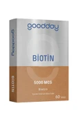 GOODDAY Biotin 60 Tablet - 5000 Mcg Biotin thumbnail 1