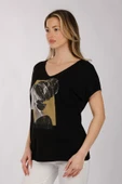 ARAP KIZI TAŞ İŞLEMELİ TSHIRT thumbnail 4