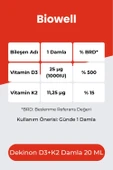 Biowell Dekinon D3K2 Damla 20 ml thumbnail 2