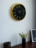 Pi time 40 Cm Gold Lüks Duvar Saati thumbnail 4