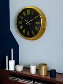 Pi time 40 Cm Gold Lüks Duvar Saati thumbnail 5