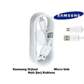 Samsung Micro Usb Şarj Veri Kablosu Beyaz - ECB-DU4EWEGSTD thumbnail 2