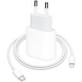 Iphone 20 Watt Hızlı Şarj Adaptörü + Type-C Lightning Kablo thumbnail 1