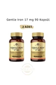 Solgar Gentle Iron 17mg 90 Kapsül 2 Adet thumbnail 1