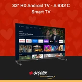ARÇELİK 32" HD Android TV - A 632 C Smart TV thumbnail 2