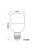 Cata Ct-4330 25w Led Ampul 6400k Beyaz E27 thumbnail 3